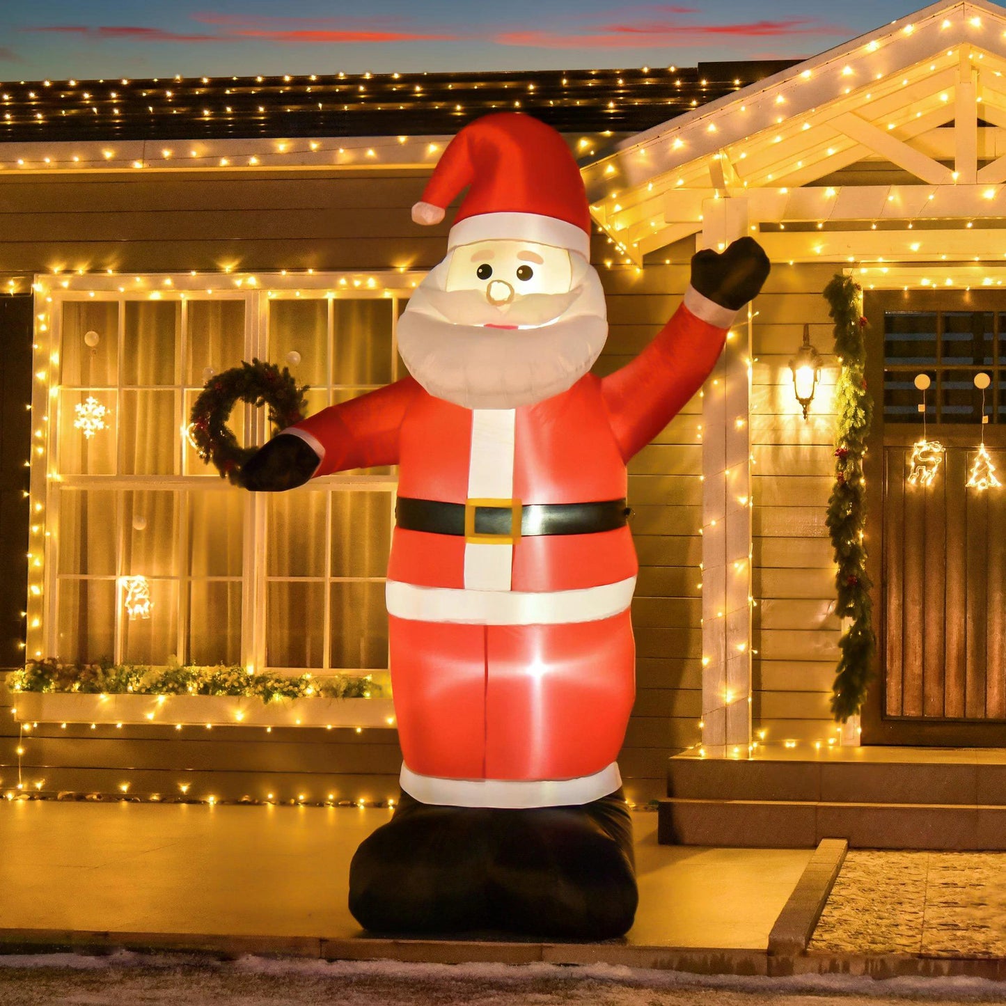 Inflatable 2.4m Santa Claus W/LED lights-1